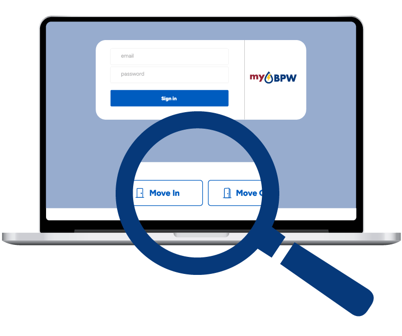 laptop mockup showing where to click